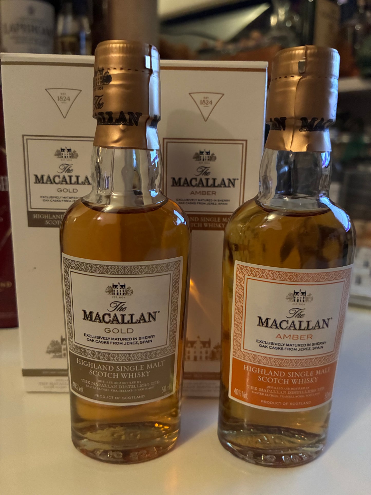 The Macallan Gold + Amber - miniatures