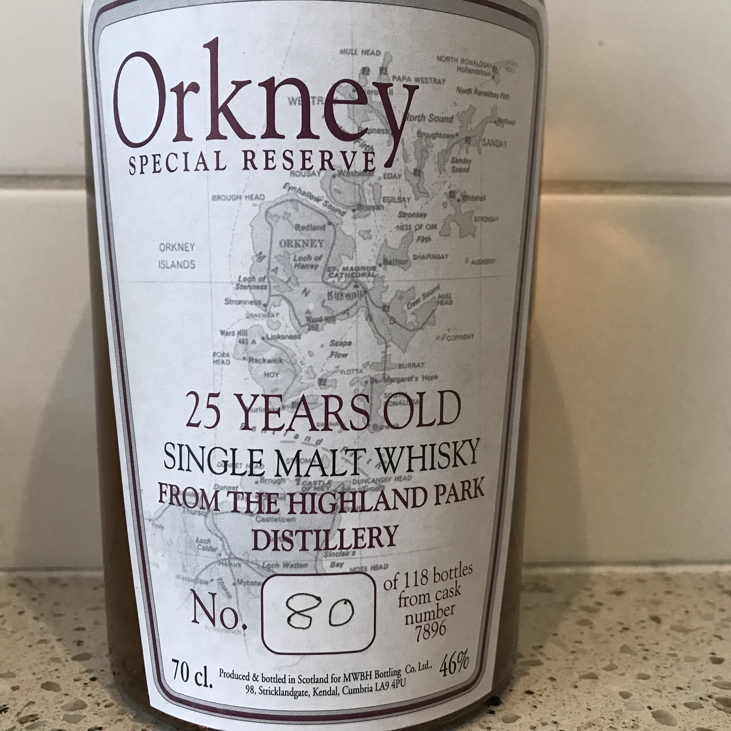 Highland Park 25y - single cask 7896 - 6cl