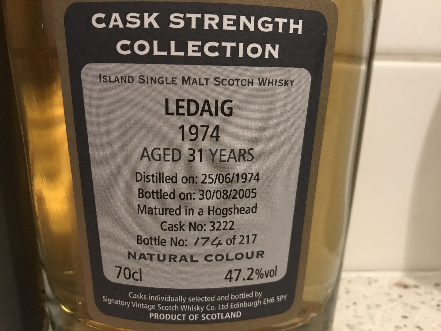 Ledaig 1974 31y - signatory vintage sc 3222 - 6cl