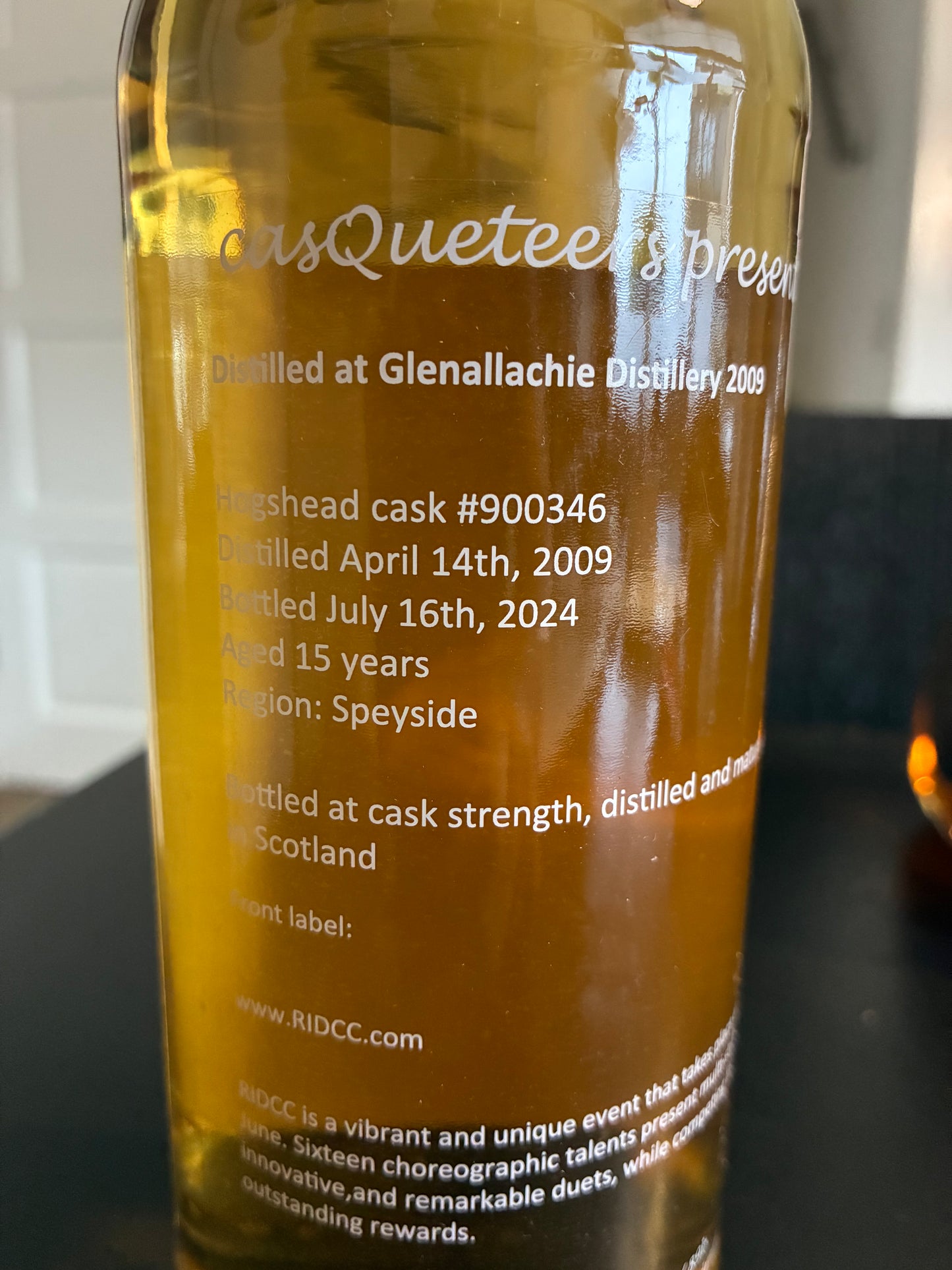 Glenallachie 2009 - 15y single cask 900346 - full bottle