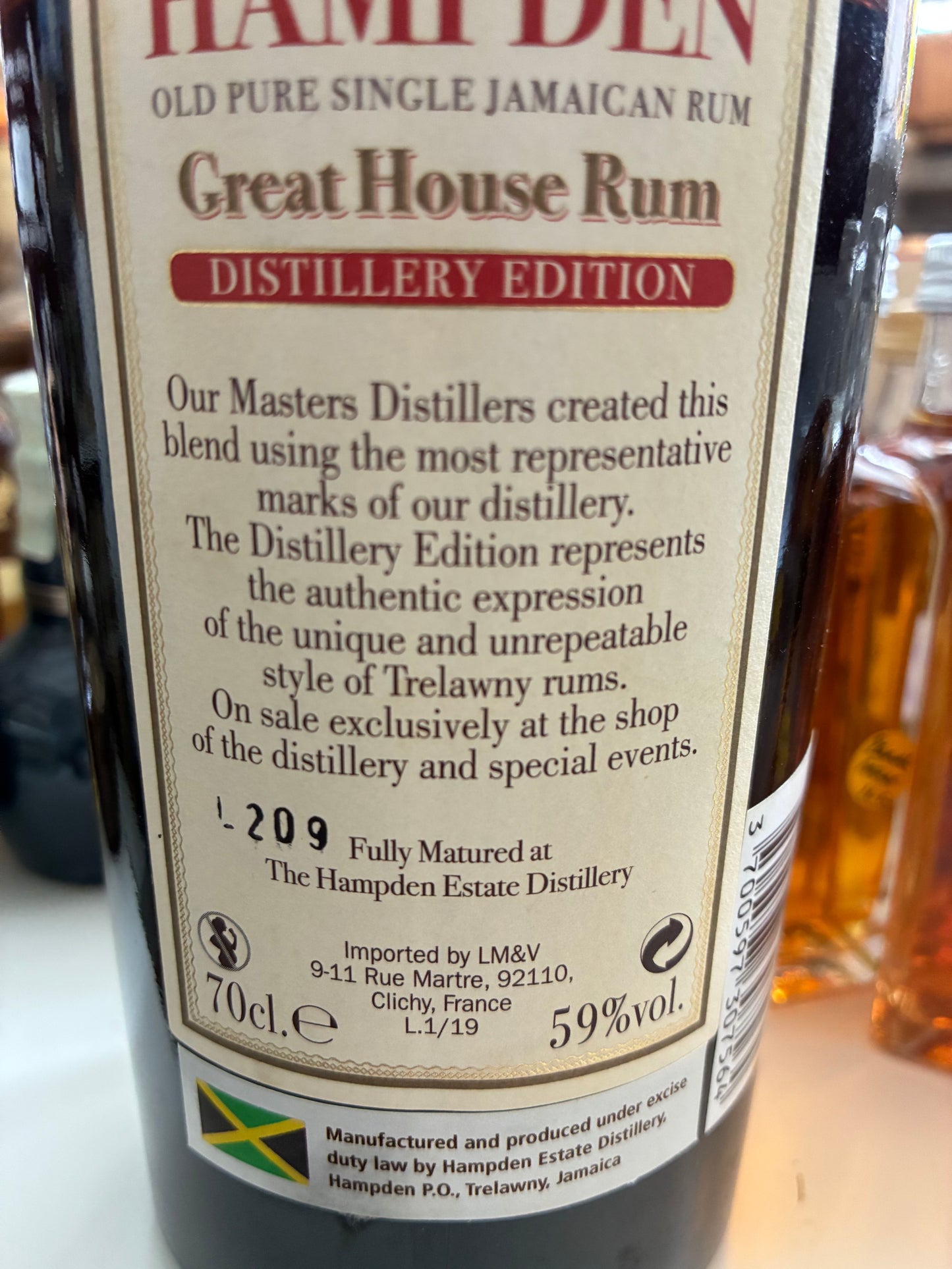 Hampden Great House - first 2019 edition - 6cl