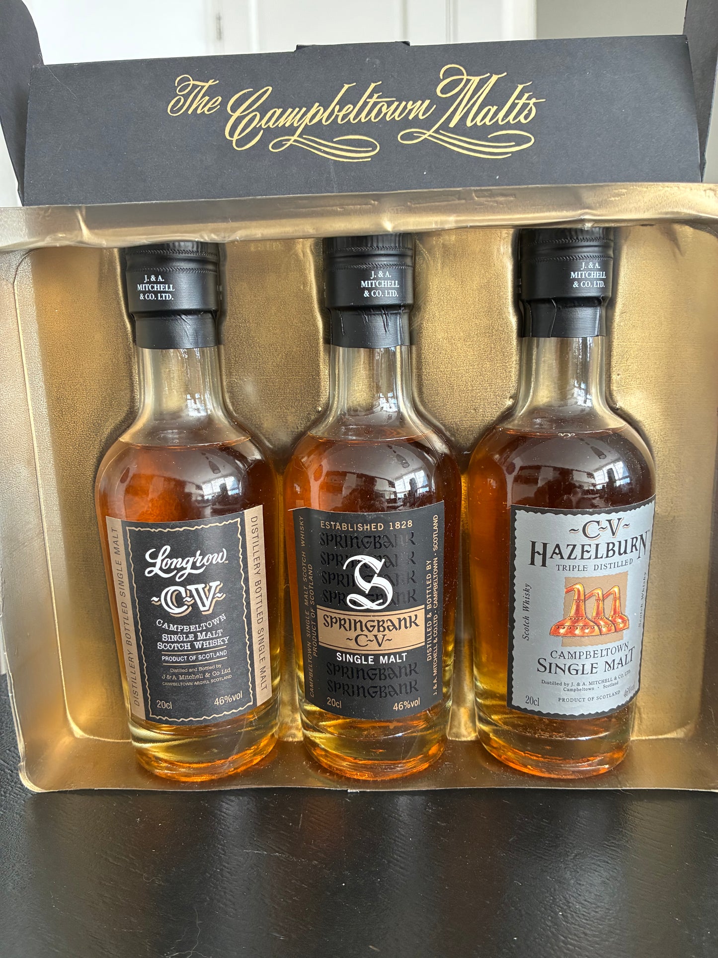 The Campbeltown Malts - 3 x 20cl CV collection - full bottles
