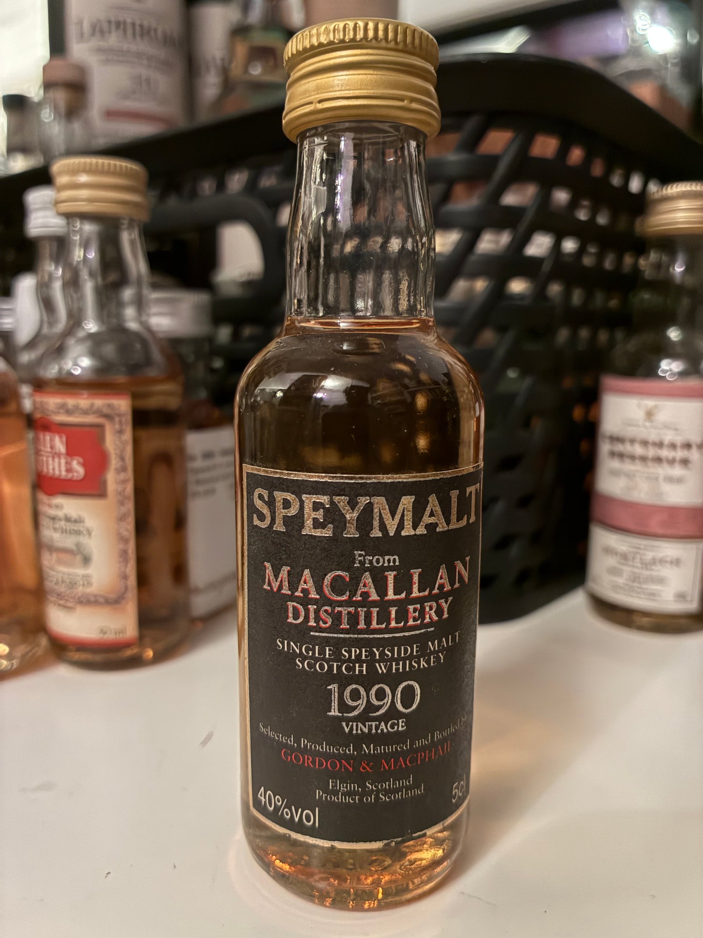Macallan Speymalt 1990 whiskey - miniature