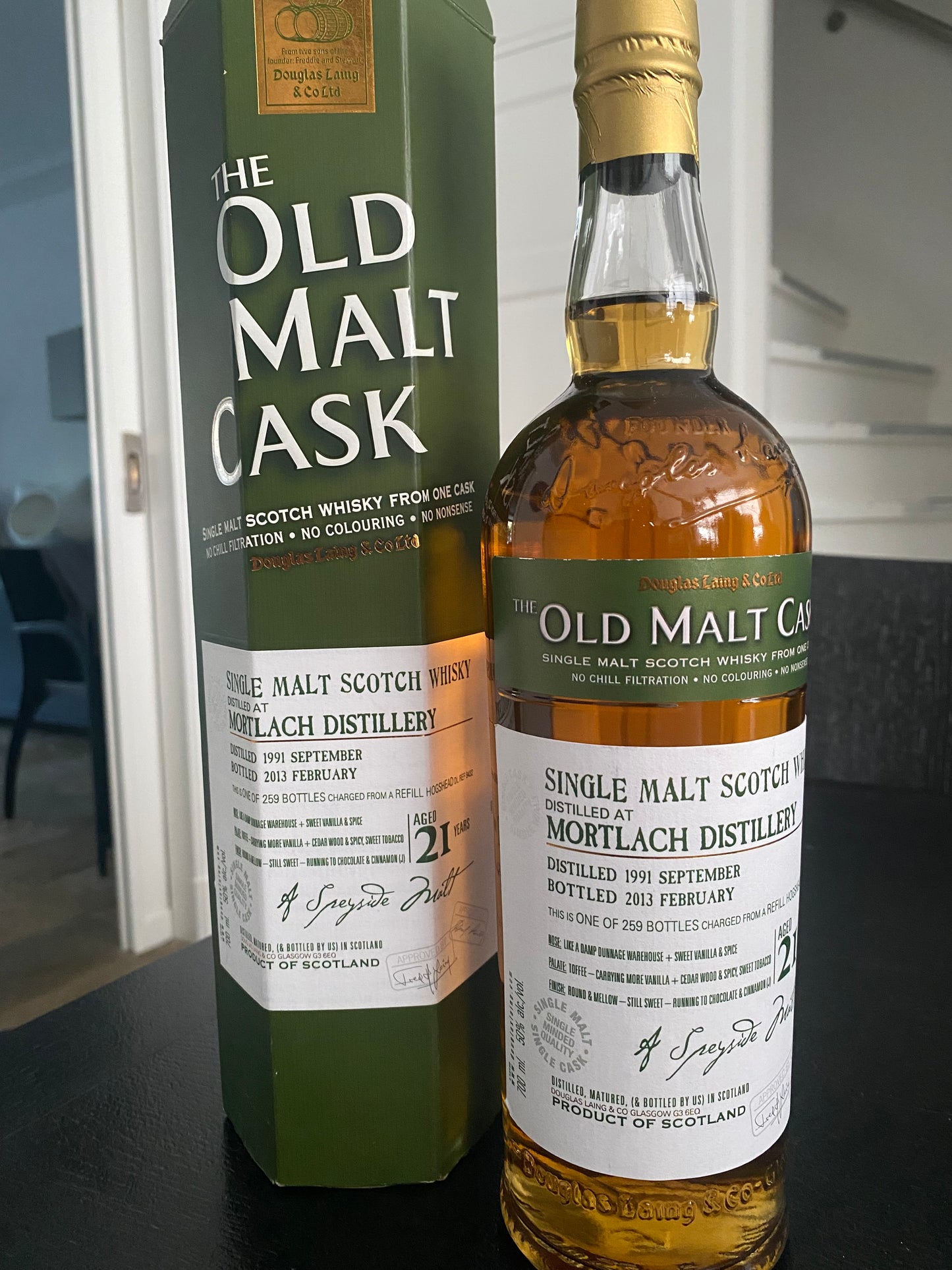 Mortlach Douglas Laing Old Malt Cask - 1991 - 2013 - 21y old - single cask 9432 - 6cl