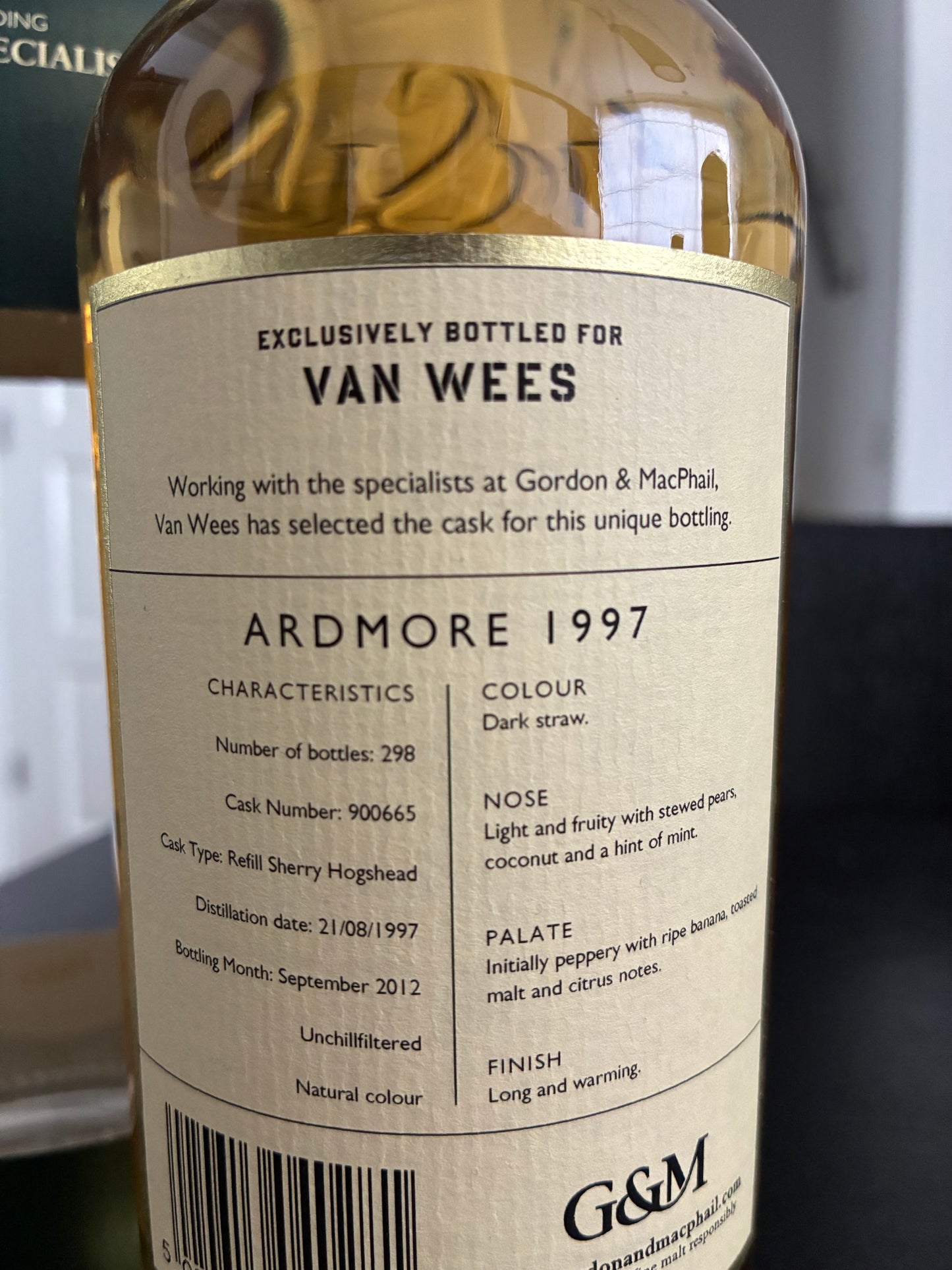 Ardmore 1997 GM Reserve sc - full bottle