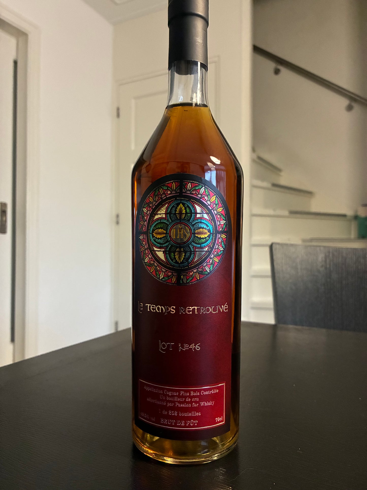 Cognac Le Temps Retrouvé, Lot No.46 - 1946, almost 80 year old cognac