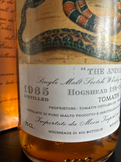 Tomatin 1965 - 1989 Moon Import The Animals - full bottle