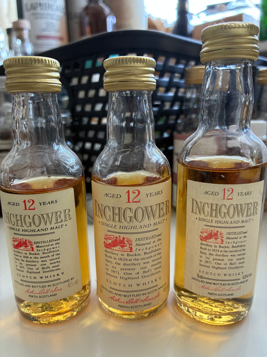 3 x Inchgower 12y - older miniatures