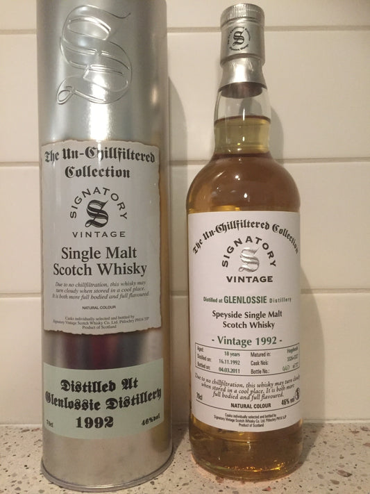Glenlossie 1992 - 18y Signatory 3326 - 6cl