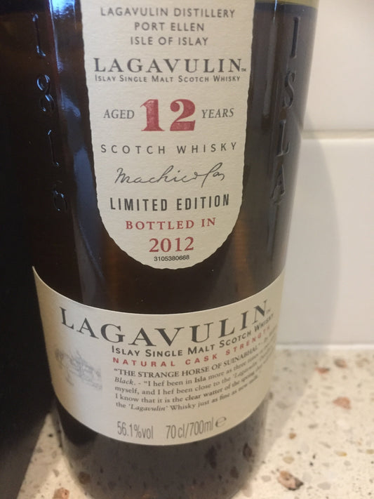 Lagavulin 12y cs bottled 2012 OB - 12th release - 6cl