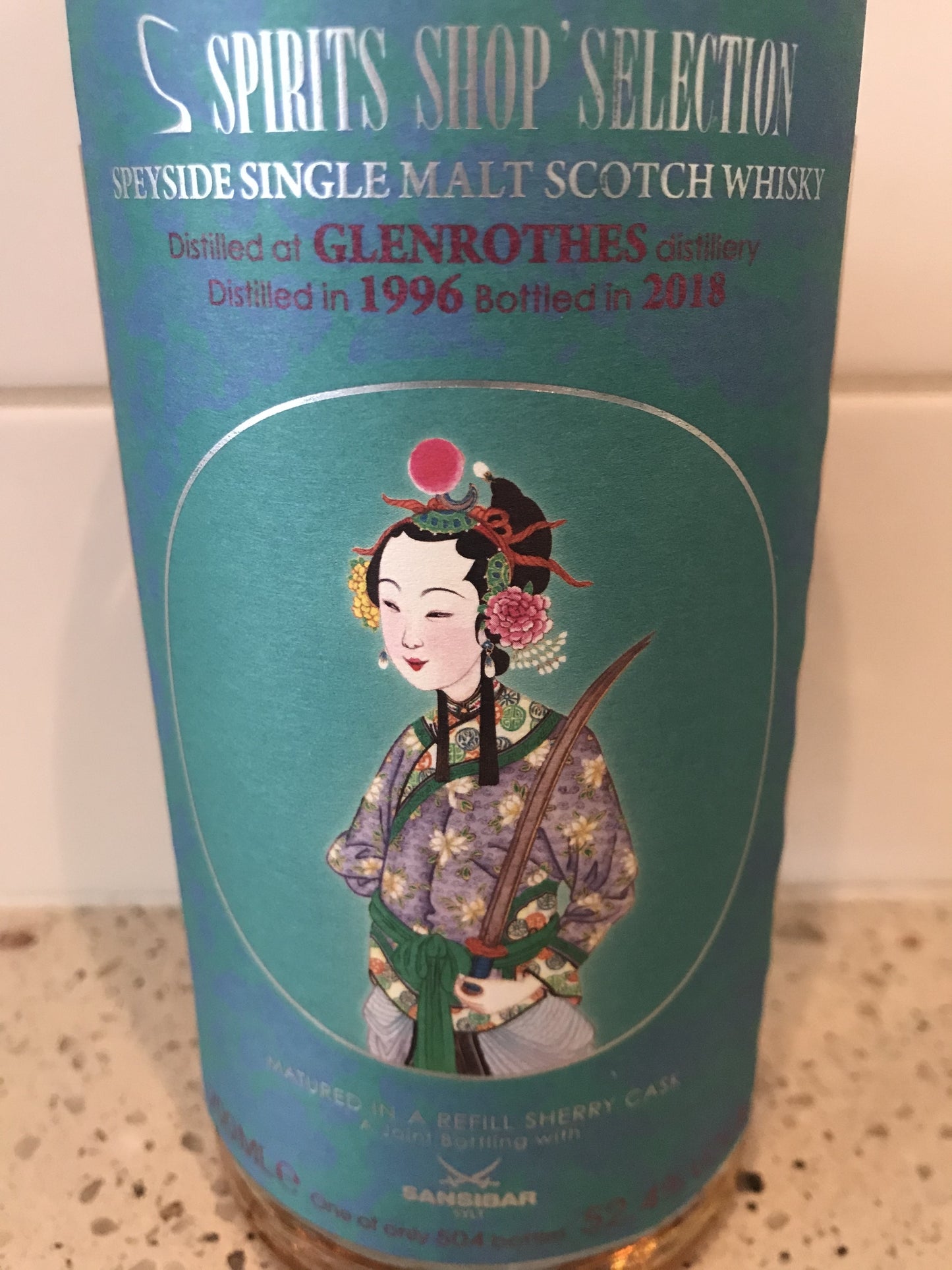 Glenrothes 1996 -22y Sansibar single cask - 6cl