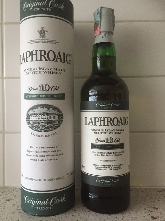 Laphroaig 10y cask strength - green stripe OB - 6cl