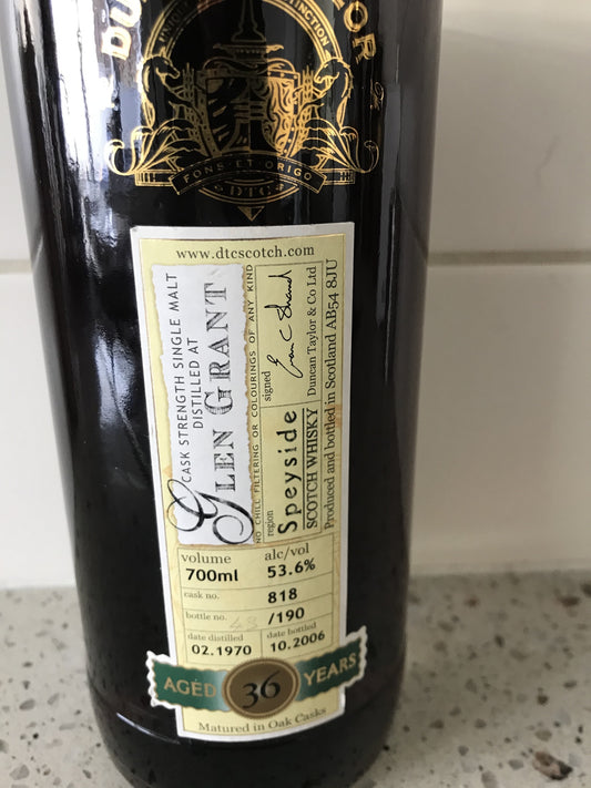 Glen Grant 1970 - 36y DT single cask 818 - 6cl