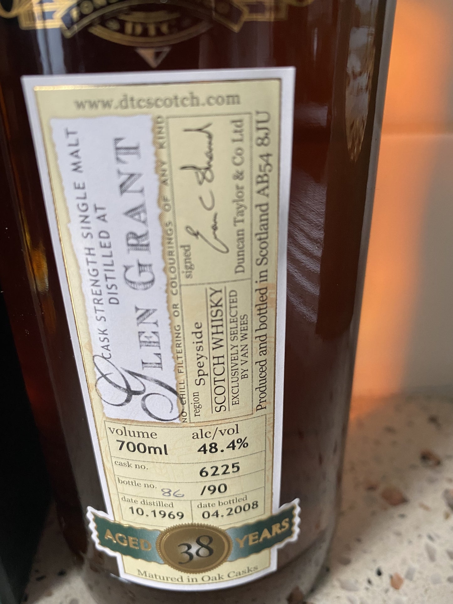 Glen Grant 1969 - 38y DT single cask 6225 - 6cl