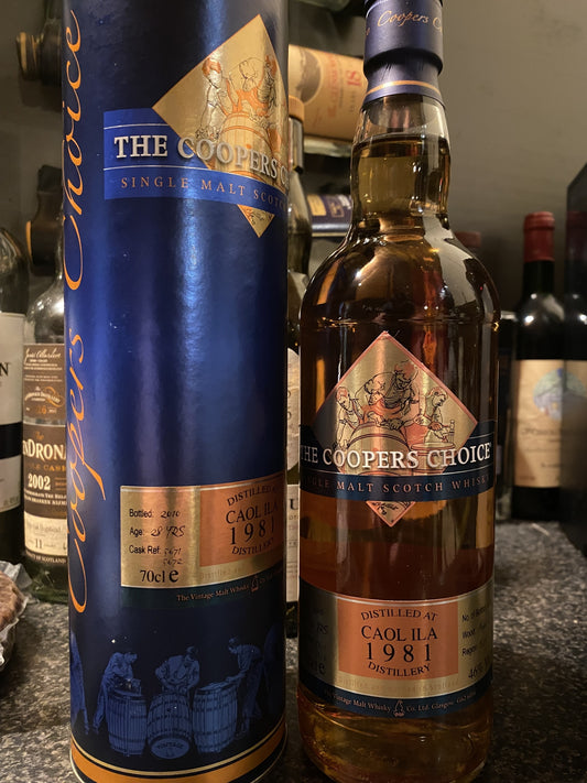Caol Ila 1981 28y - cooper's choice 5671 / 5672 - 6cl