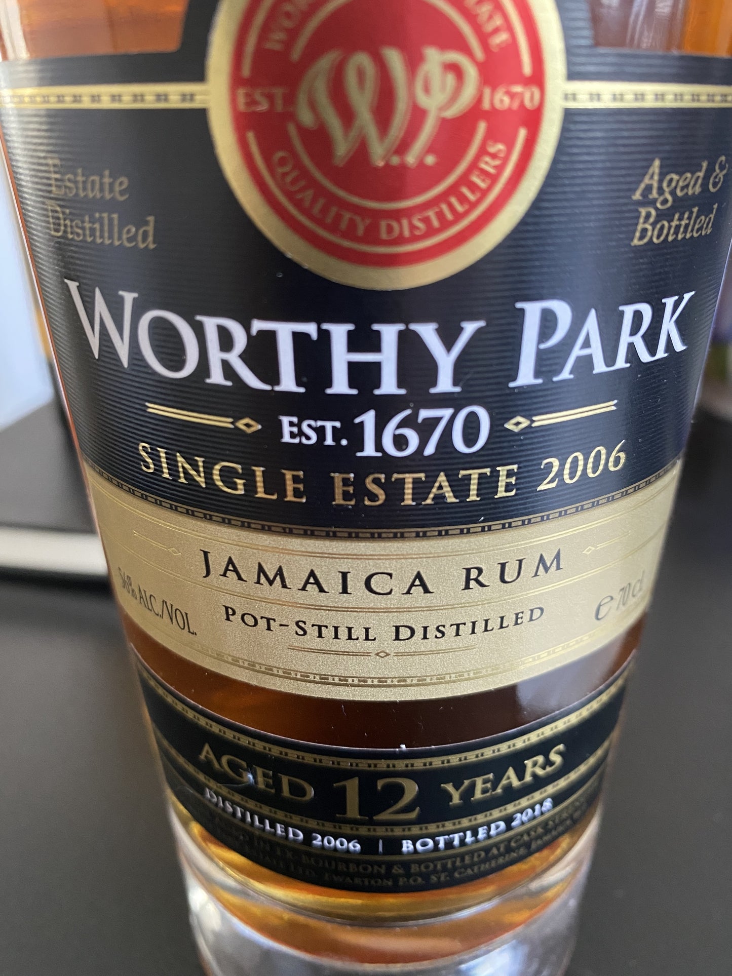 Worthy Park single estate 2006 - 12y OB