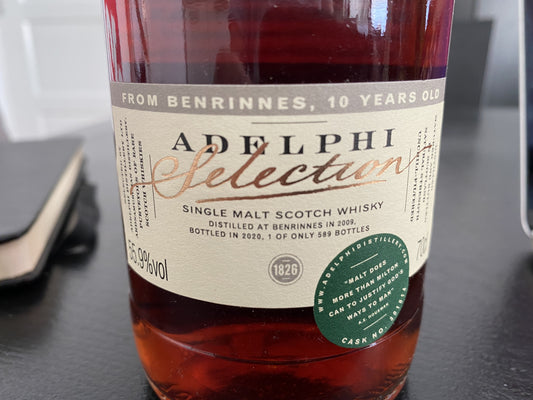 Benrinnes 2009 -10y Adelphi, single cask 301814 - 6cl