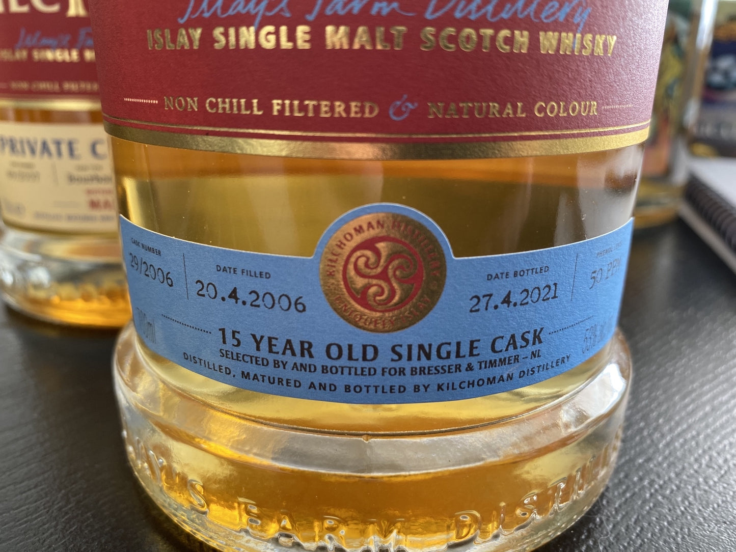 Kilchoman 2006 15y single bourbon cask 29/2006 peated