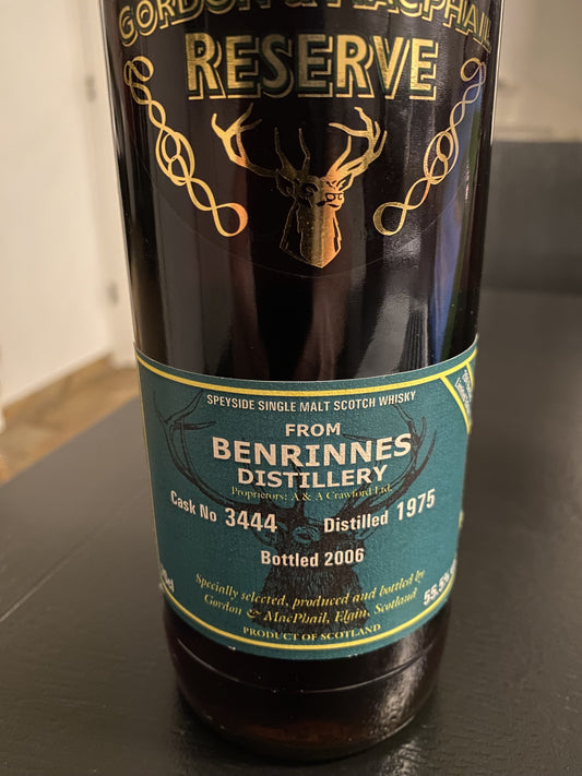 Benrinnes 1975 GM Reserve, single cask 3444 - 6cl