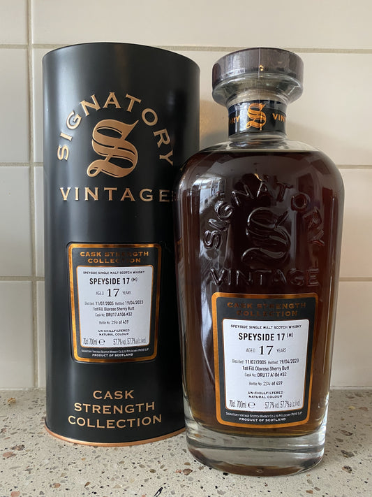 Macallan 2005 - 17y - single cask DRU17/A106#32 cs signatory vintage - 6cl