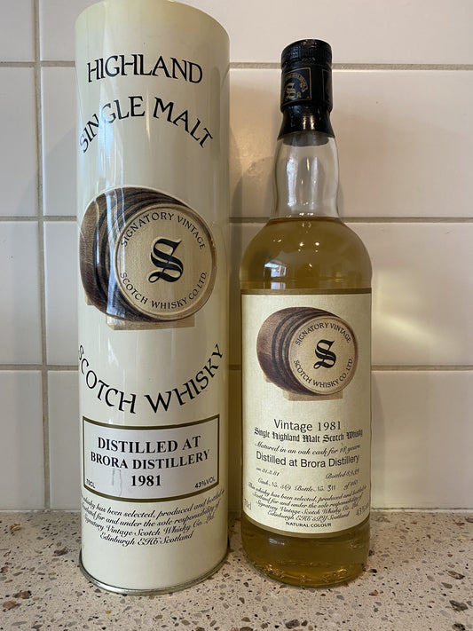 Brora 1981 - 18y Signatory Vintage, cask 569 - 6cl