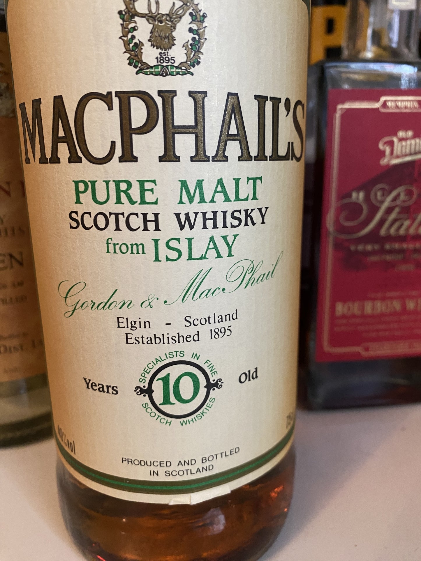 MacPhail's pure malt from Islay 10y, sample from a 75cl bottle - 6cl