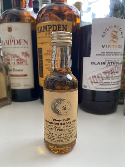 Springbank 1969 26y Signatory Vintage sherry - miniature