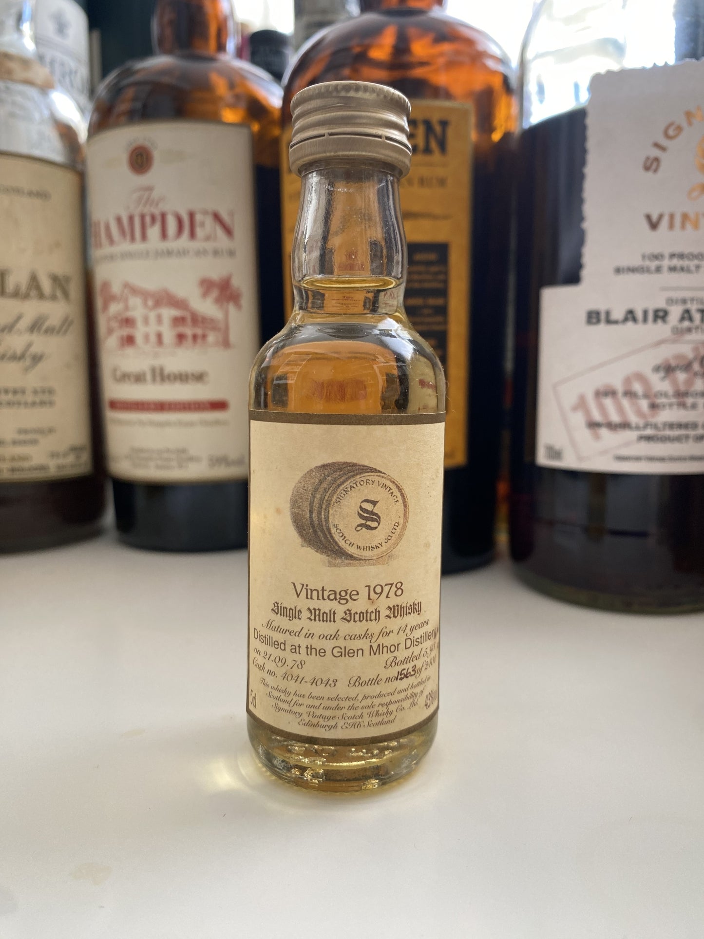 Glen Mhor 1978 signatory vintage - miniature
