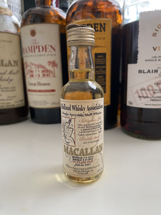 HWA Macallan 1975 19y cask 8347 - miniature