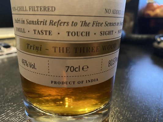 Indri single malt Trini - the three wood- 6cl