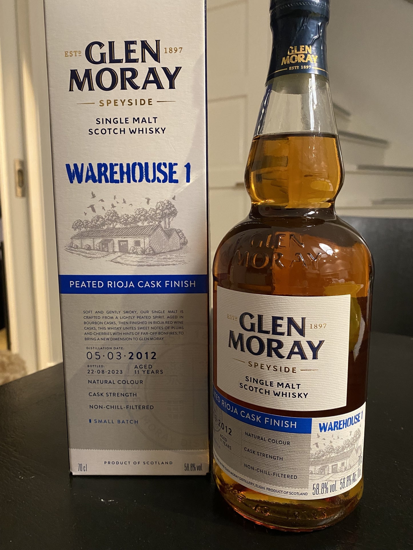 Glen Moray Warehouse 1 - peated rioja cask finish - 6cl