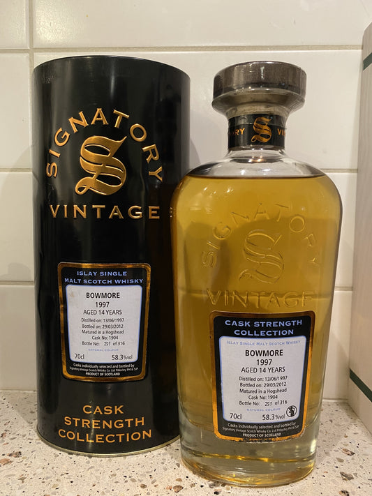Bowmore 1997 14y SV single cask 1904 - 6cl