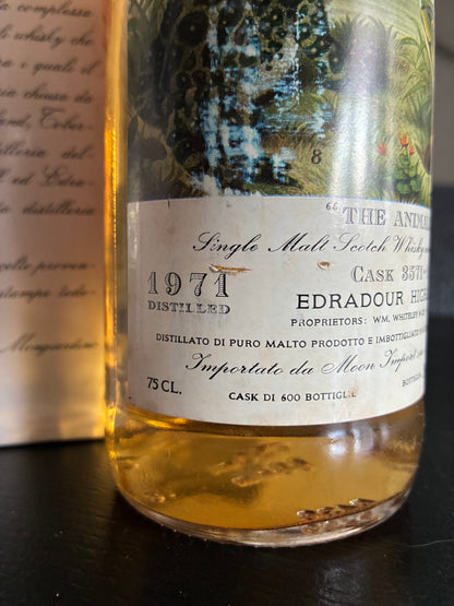 Edradour 1971 - 1990 Moon Import The Animals - full bottle