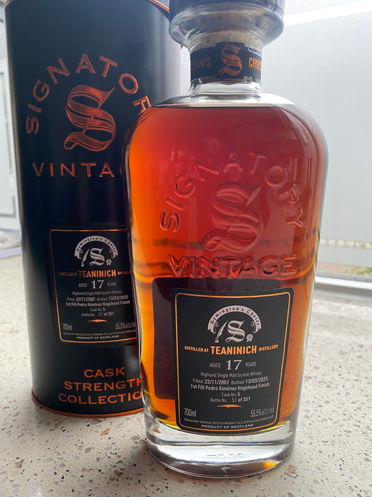 Teaninich Signatory Vintage 2007 - 17y single cask no. 5 - 6cl