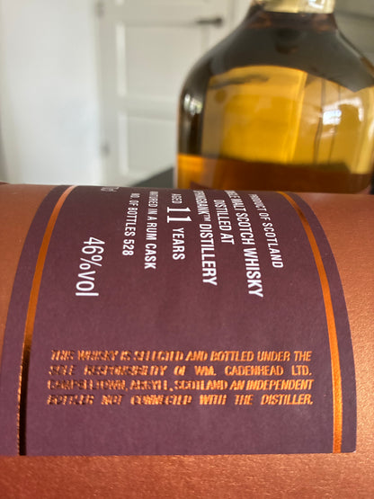 Springbank 11y rum cask Duthies Cadenhead - 6cl