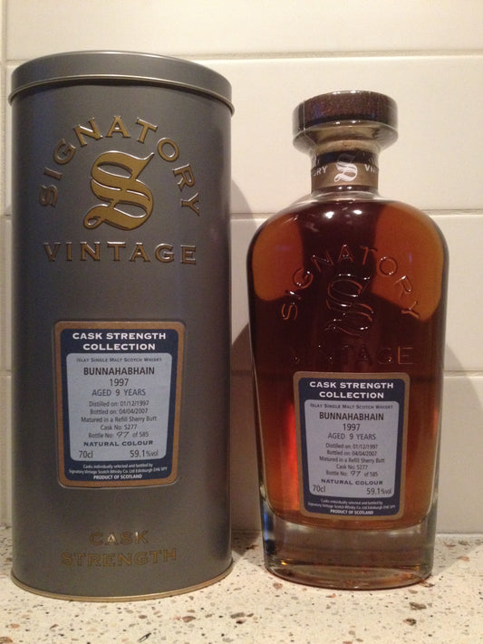 Bunnahabhain 1997 - 9y Signatory single cask 5277 - 6cl