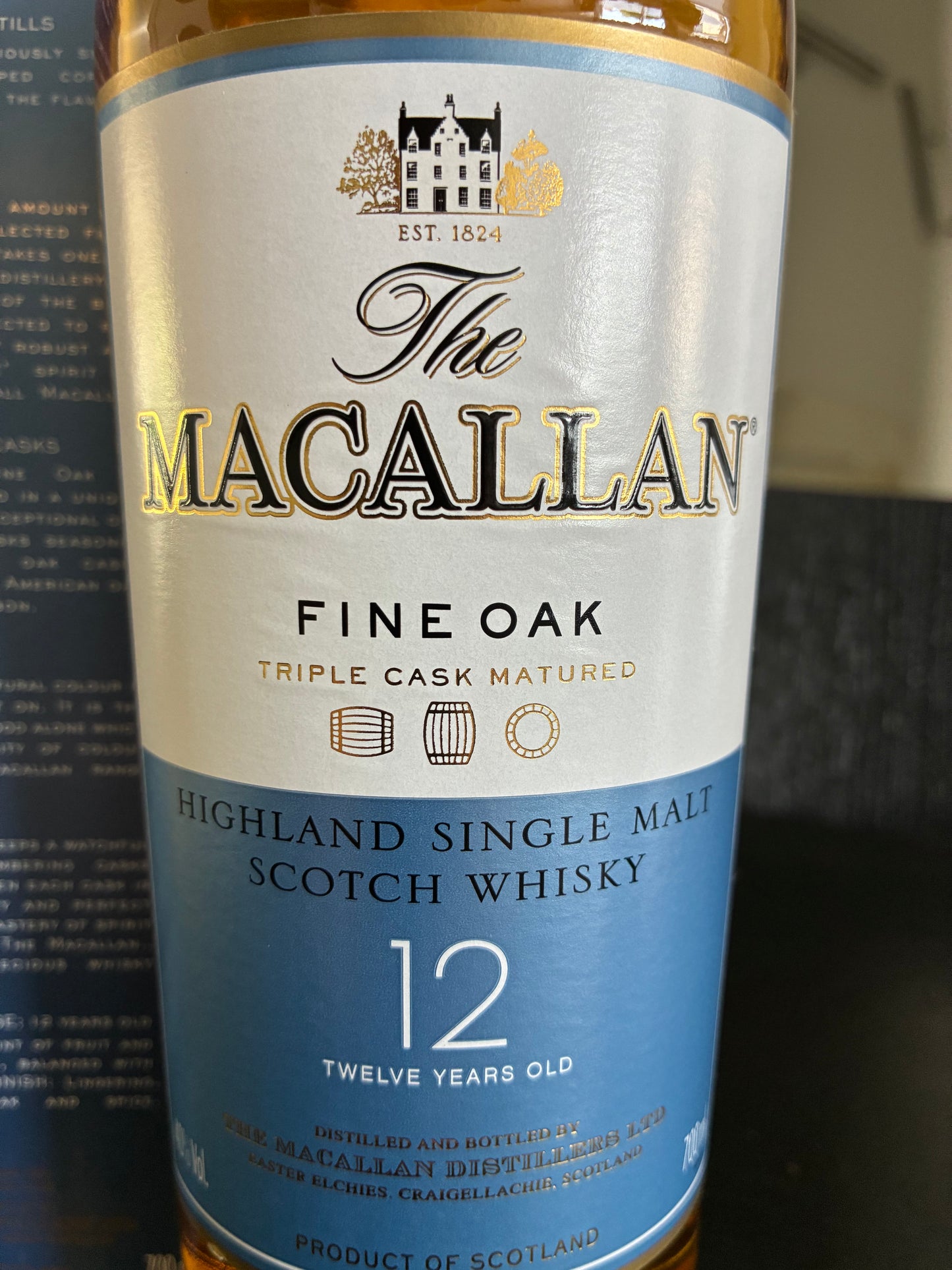 Macallan 12y fine oak - triple cask matured - full bottle