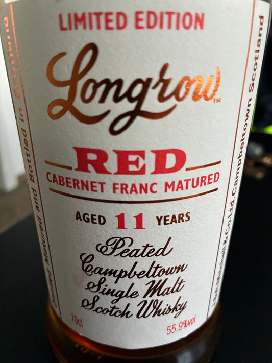 Longrow red 11y cabernet franc - 2018 edition - 6cl