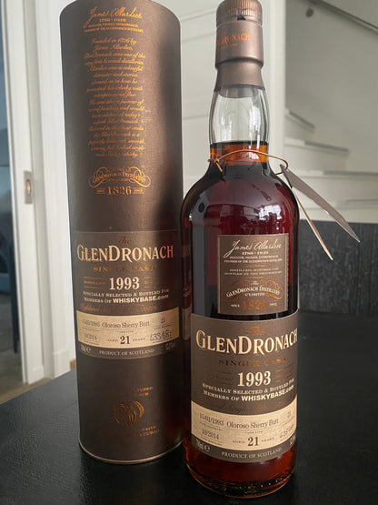 Glendronach 1993 - 21y single cask nr. 23 for whiskybase - 6cl