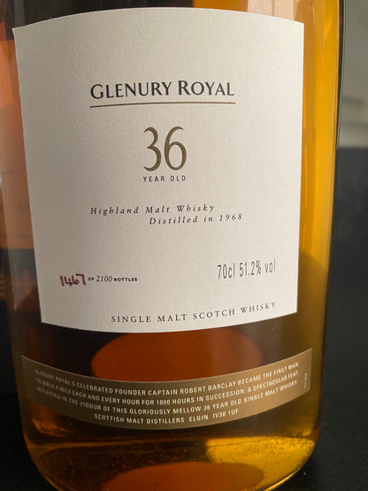 Glenury Royal 1968 -36y OB  Limited edition - 6cl