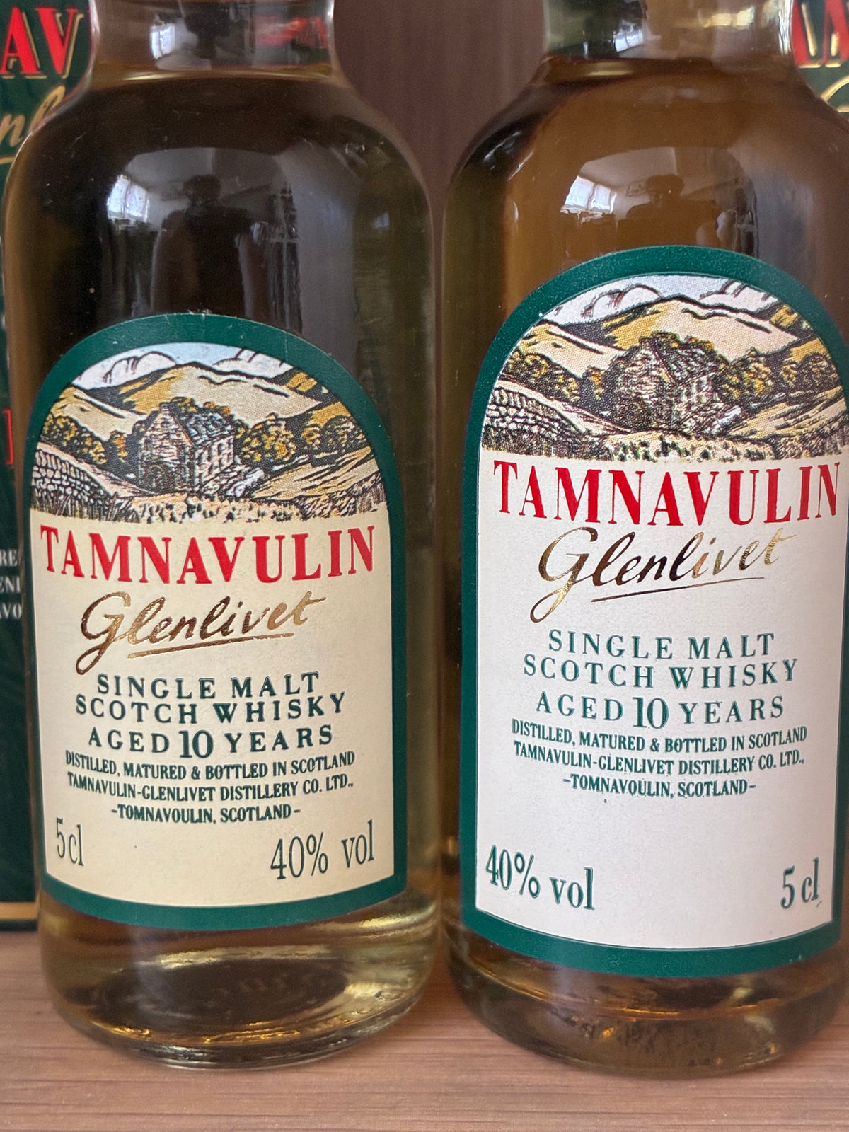 2 x Tamnavulin-Glenlivet miniature