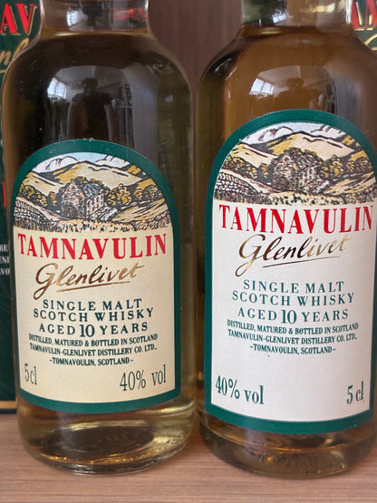 2 x Tamnavulin-Glenlivet miniature