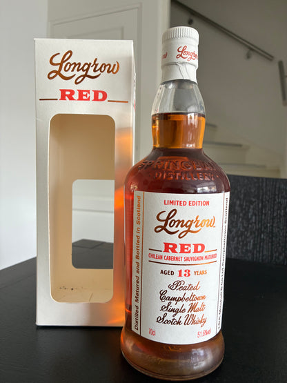 Longrow Red 13y chilean cabernet - full bottle