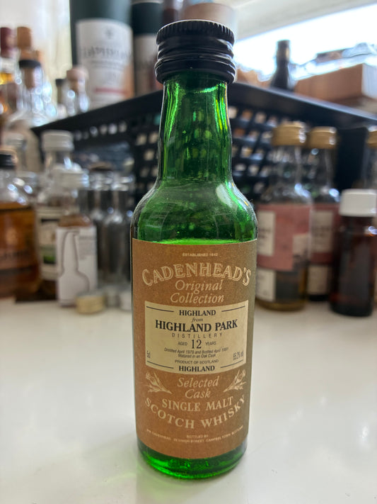 Highland Park 1979 - 12y Cadenhead 65,2% - miniature