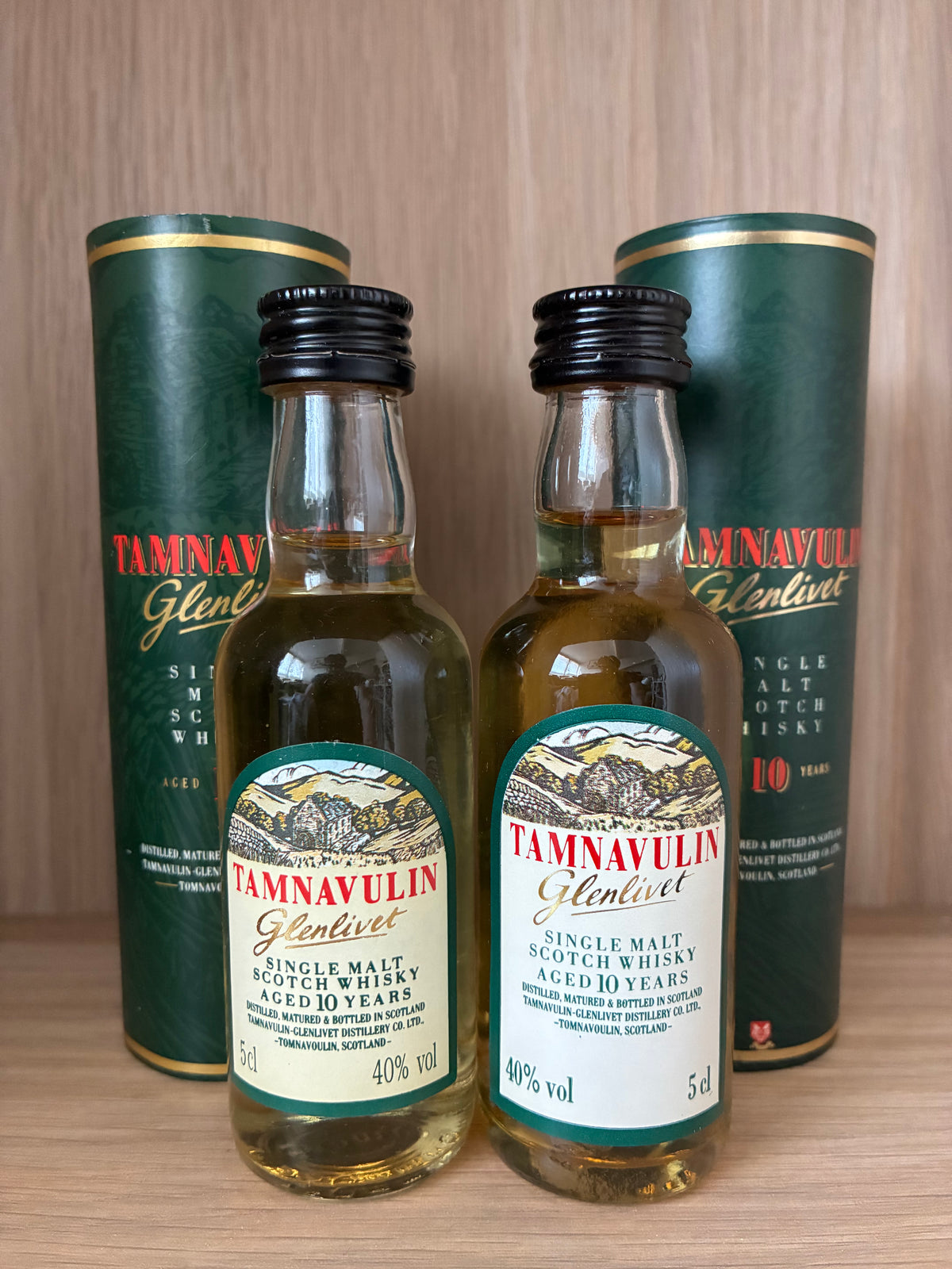 2 x Tamnavulin-Glenlivet miniature