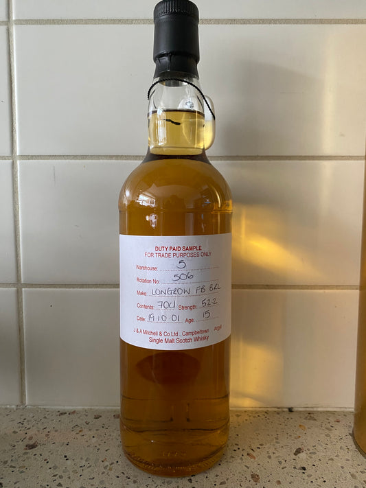 Longrow The Cage, distilled 2001 - 15y - 6cl