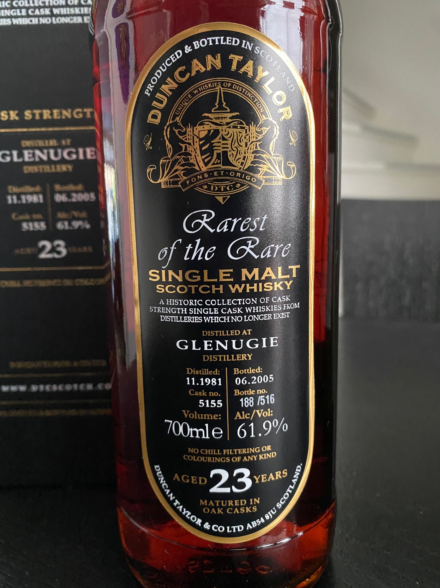 Glenugie 1981 - 23y single cask 5155 DT Rarest of the Rare - 6cl