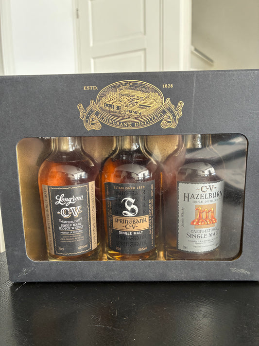 The Campbeltown Malts - 3 x 20cl CV collection - full bottles