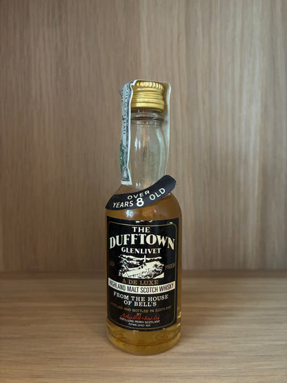 Dufftown over 8 years old - 80 proof - miniature
