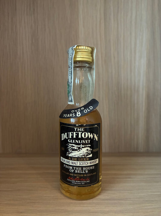 Dufftown over 8 years old - 80 proof - miniature